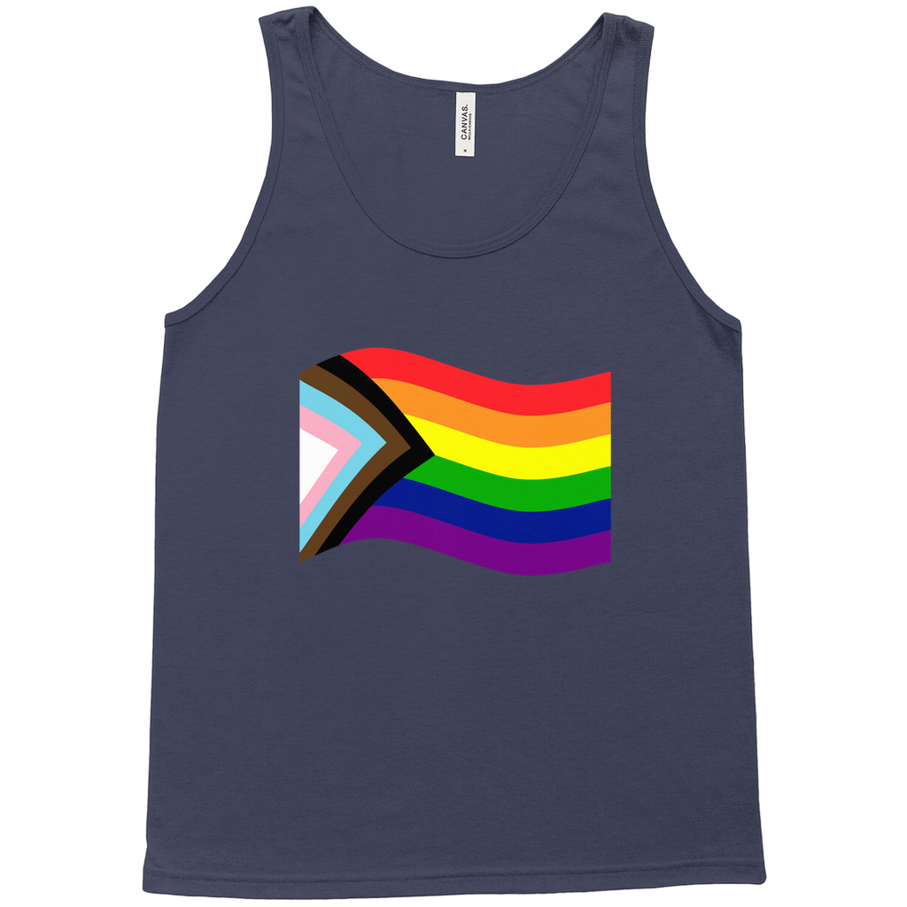 Rainbow Pride Flag Relaxed Fit Tank Tops | Choose Your Flag | Bella + Canvas