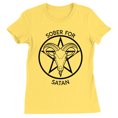 Sober for Satan - LIGHT Fitted Tshirt | Choose Your Colourway | Bella + Canvas