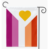 Polyamory Pride - V6 - Drapeaux lesbiens de cour et de jardin | Simple ou double face | 2 tailles