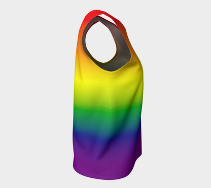 Rainbow Gradient Loose Tank (Long)