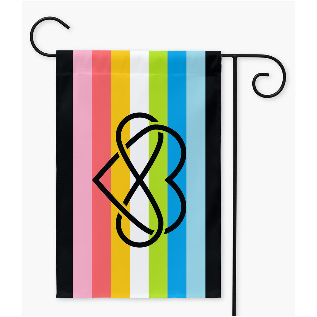 Polyamory - V3 - Queer Yard and Garden Flags | Single Or Double-Sided | 2 Sizes