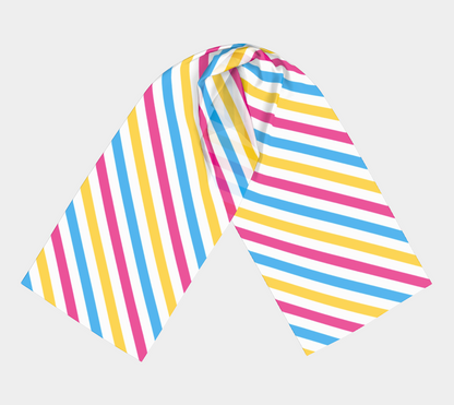 Pansexual Barber Striped Long Scarf