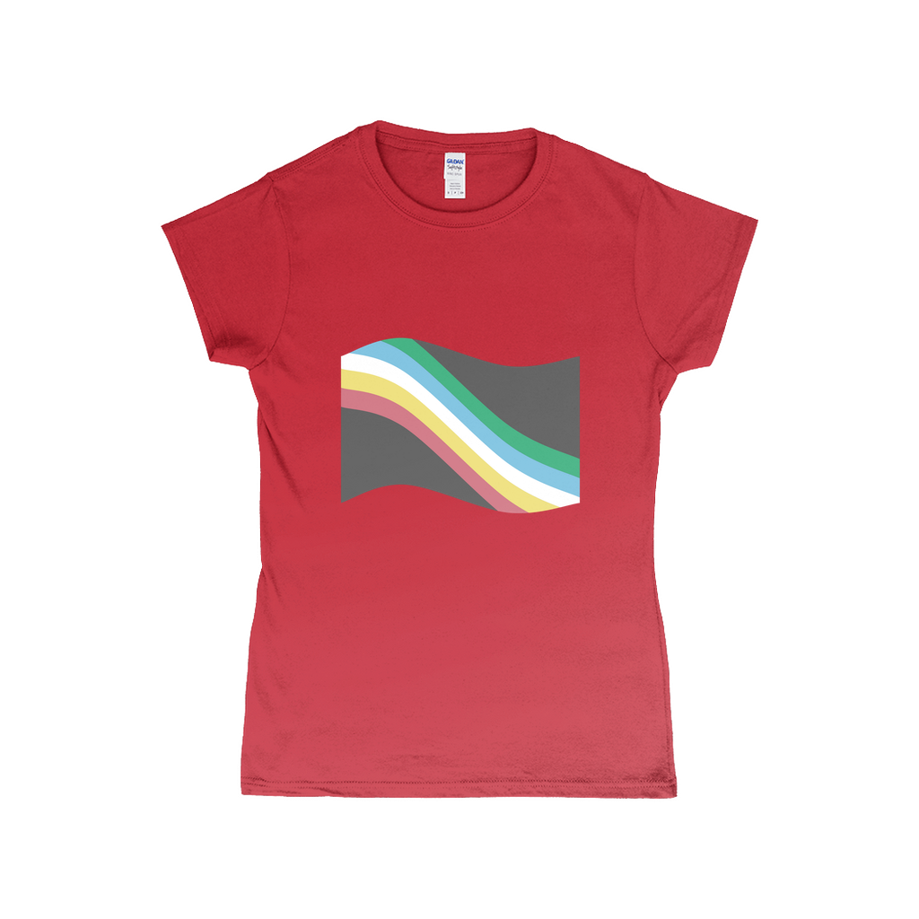 Disability and Neurodiversity Pride Flag Fitted Tshirt | Choose Your Flag | Gildan