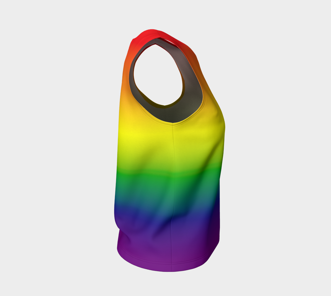 Rainbow Gradient Loose Tank (Long)