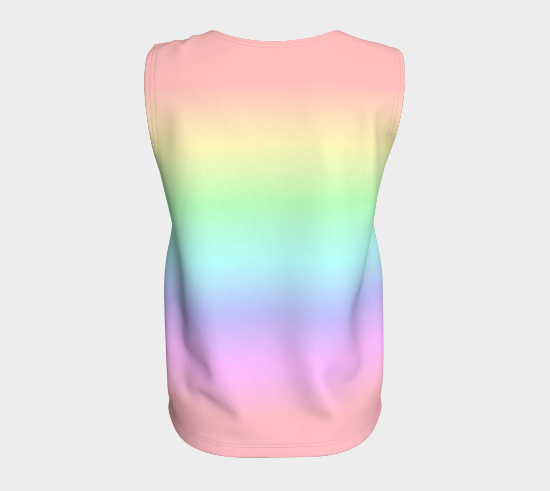 Pastel Rainbow Gradient Loose Tank