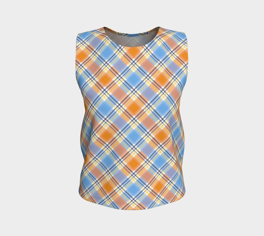 Débardeur ample Pride Plaid/Argyle | Longueur plus longue | Choisissez votre coloris