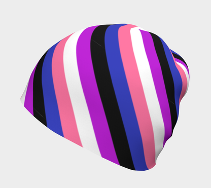 Genderfluid Striped Beanie