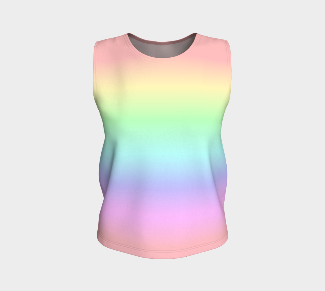 Pastel Rainbow Gradient Loose Tank