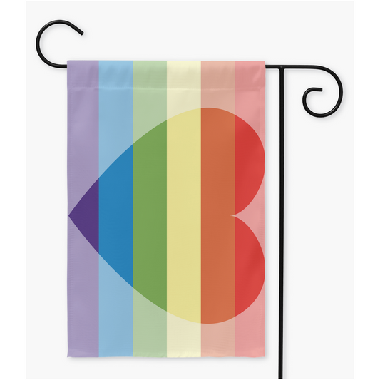 Homoromantic Yard and Garden Flags | Single Or Double-Sided | 2 Sizes | Romantic and Sexual Orientations