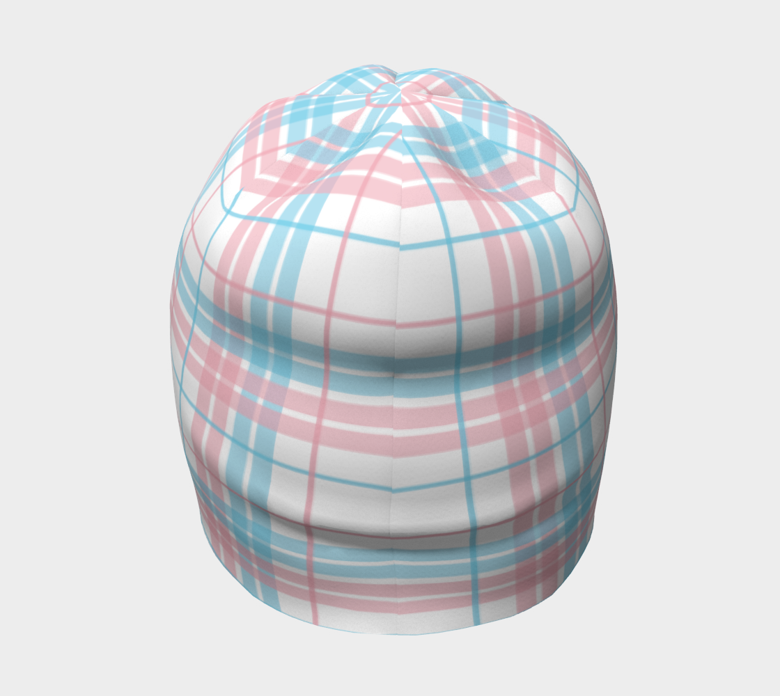 Transgender Plaid Beanie