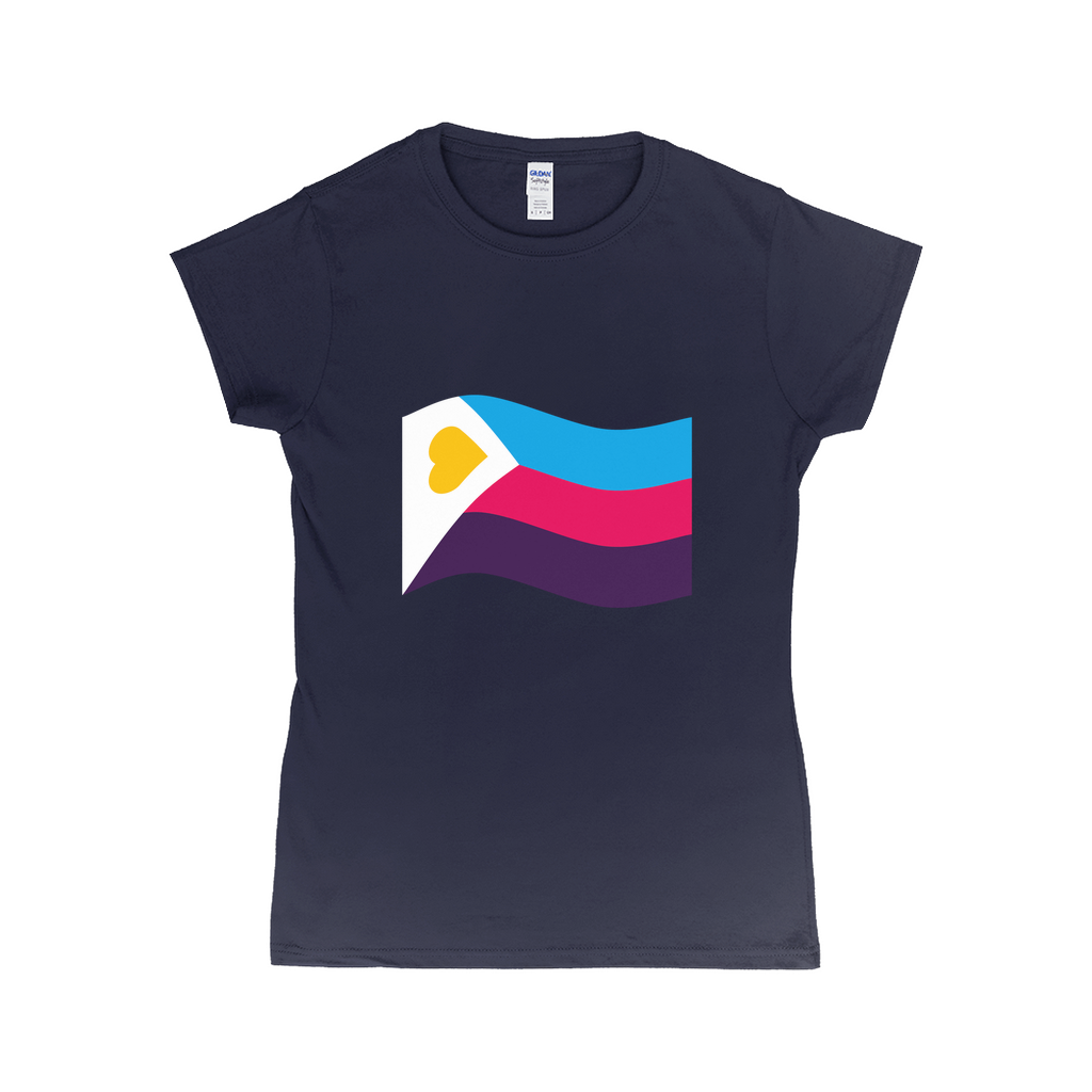 Polyamory Pride Flag Fitted Tshirt | Choose Your Flag | Gildan