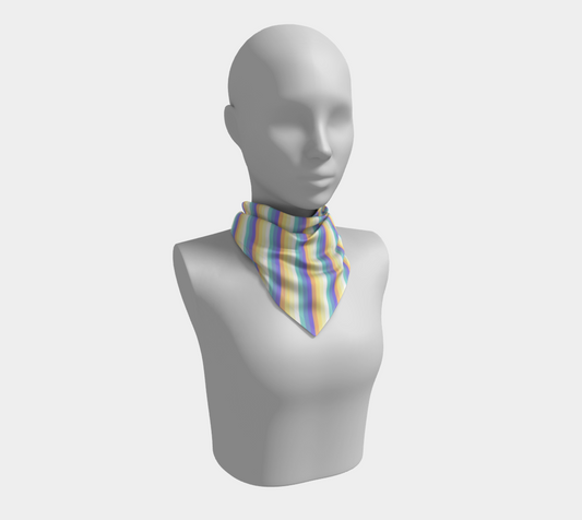 Genderfaun Striped  Square Scarf