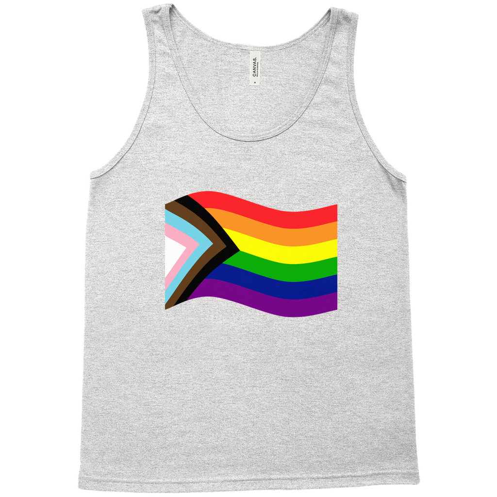 Rainbow Pride Flag Relaxed Fit Tank Tops | Choose Your Flag | Bella + Canvas