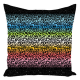 Leopard Print Gradient Pattern Throw Pillows | Multiple Sizes | Choose Your Colourway