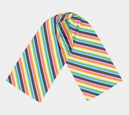 Queer Striped Long Scarf