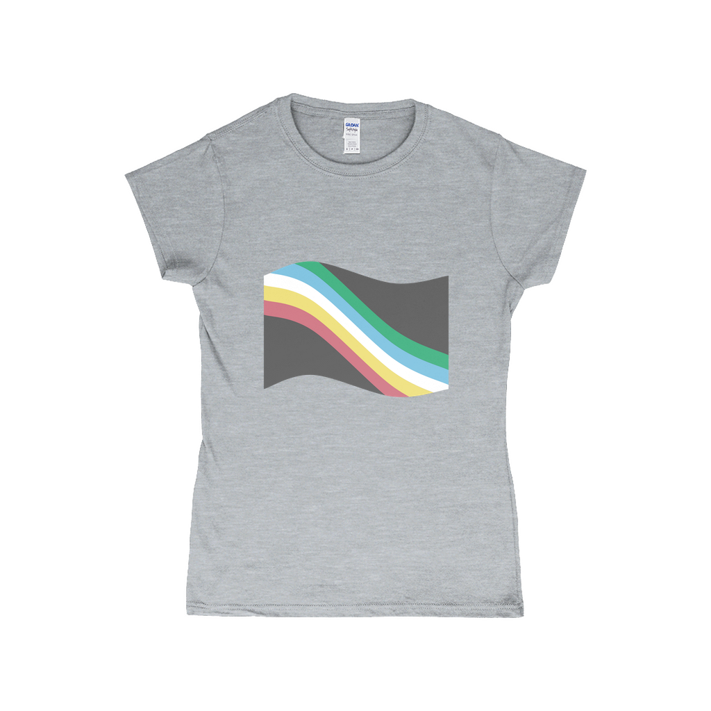 Disability and Neurodiversity Pride Flag Fitted Tshirt | Choose Your Flag | Gildan