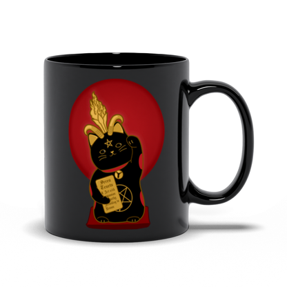 Lucky Catomet Black Mugs | 2 Sizes